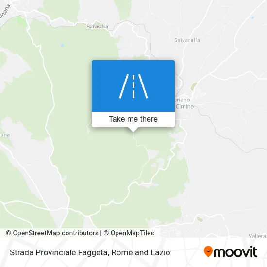 Faggeta Provincial Road map