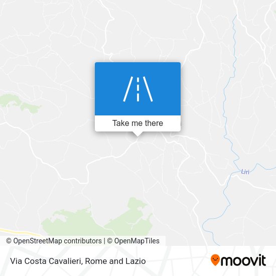 Via Costa Cavalieri map