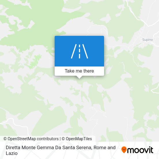 Diretta Monte Gemma Da Santa Serena map