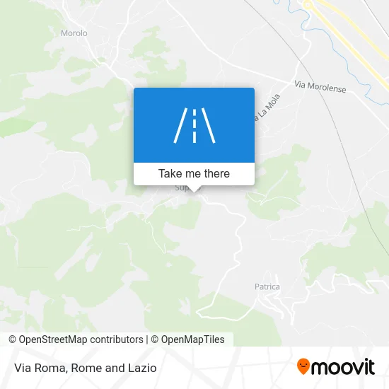 Via Roma map
