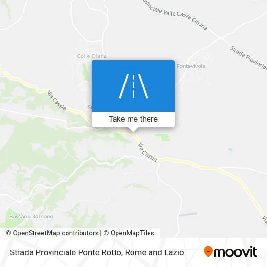Ponte Rotto Provincial Road map