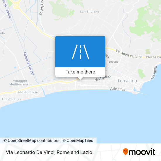 Via Leonardo Da Vinci map