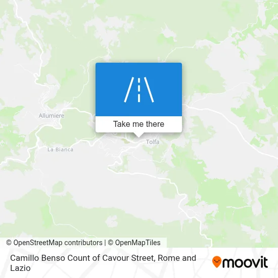 Camillo Benso Count of Cavour Street map