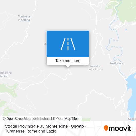 Strada Provinciale 35 Monteleone - Oliveto - Turanense map