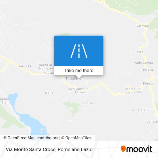 Via Monte Santa Croce map