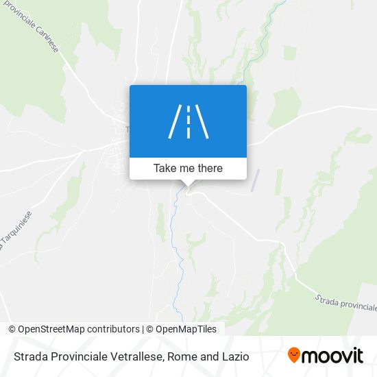 Strada Provinciale Vetrallese map