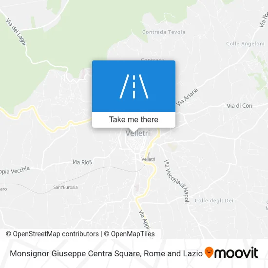 Monsignor Giuseppe Centra Square map
