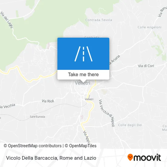 Vicolo Della Barcaccia map