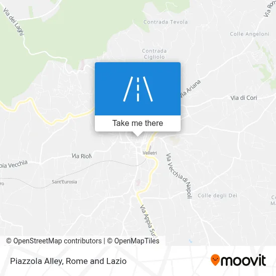Piazzola Alley map
