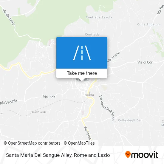 Santa Maria Del Sangue Alley map