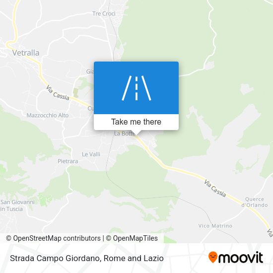 Strada Campo Giordano map