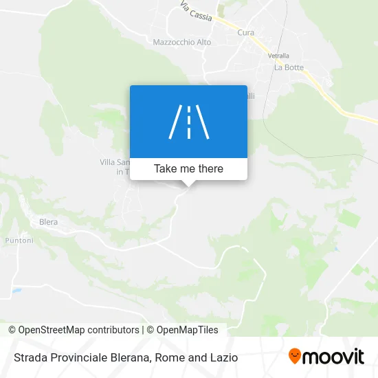 Blera Provincial Road map