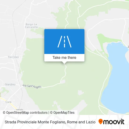 Monte Fogliano Provincial Road map