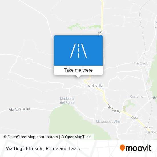 Via Degli Etruschi map