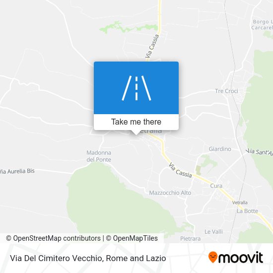 Via Del Cimitero Vecchio map