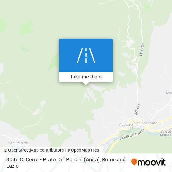 304c C. Cerro - Prato Dei Porcini (Anita) map