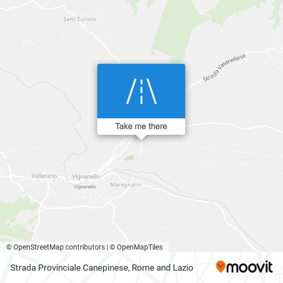 Strada Provinciale Canepinese map