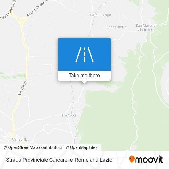 Strada Provinciale Carcarelle map