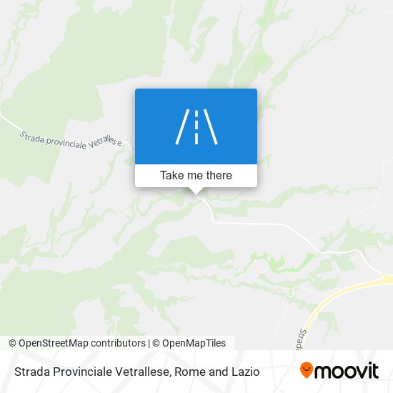 Strada Provinciale Vetrallese map