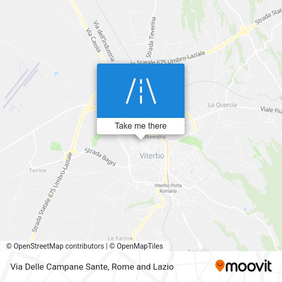 Via Delle Campane Sante map