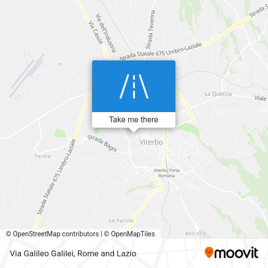 Via Galileo Galilei map
