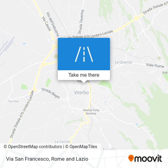 Via San Francesco map