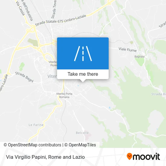 Via Virgilio Papini map