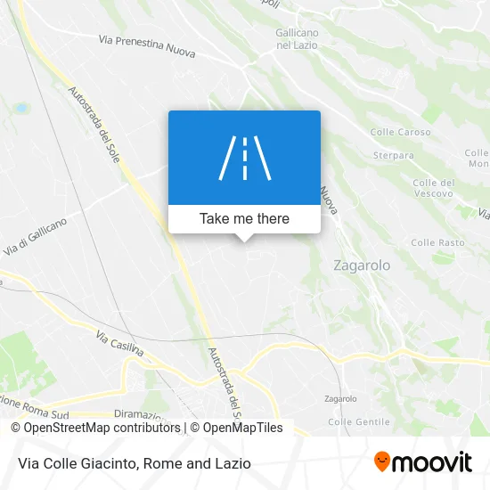 Colle Giacinto Street map