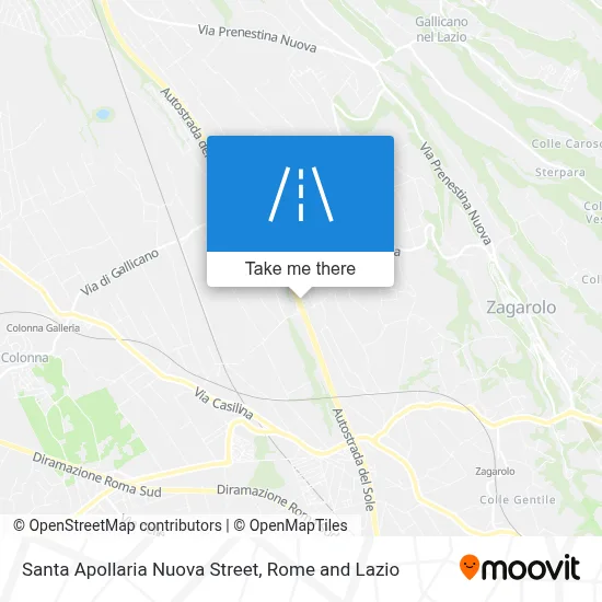 Santa Apollaria Nuova Street map