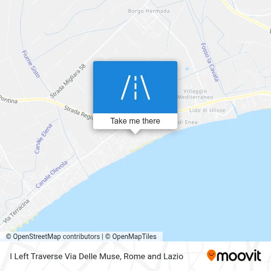 I Left Traverse Via Delle Muse map