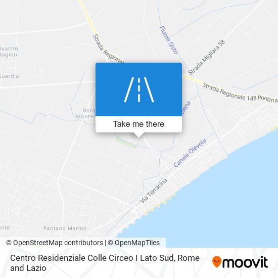 Centro Residenziale Colle Circeo I Lato Sud map