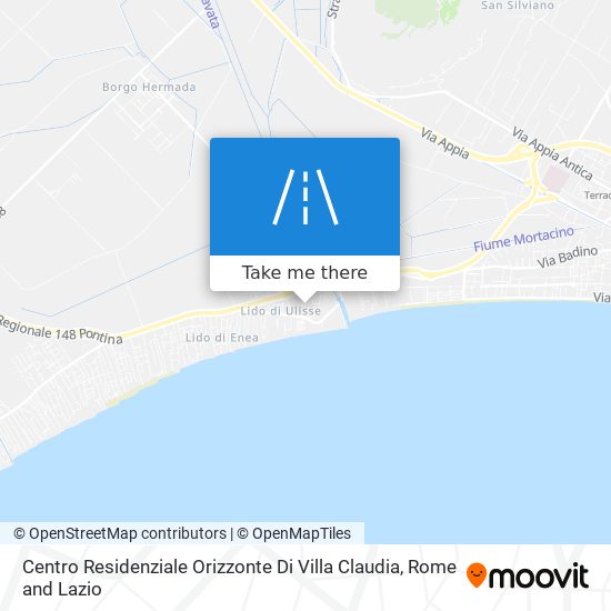 Centro Residenziale Orizzonte Di Villa Claudia map