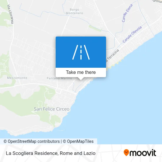 La Scogliera Residence map