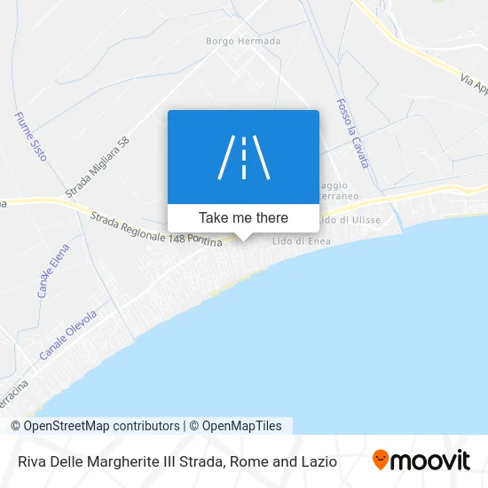 Riva Delle Margherite III Strada map