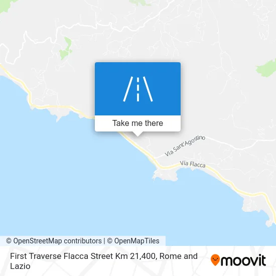 First Traverse Flacca Street Km 21,400 map