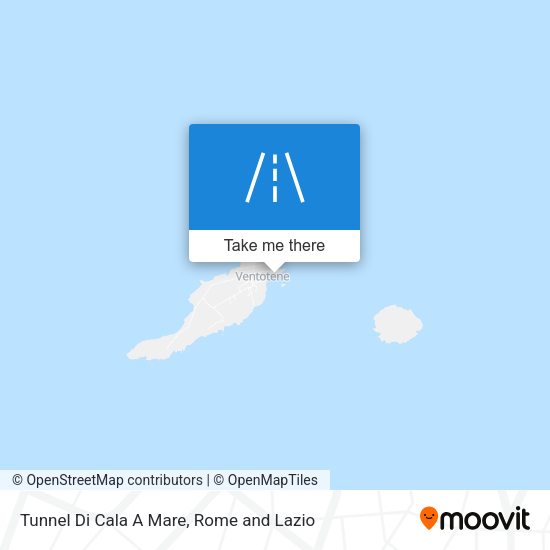 Tunnel Di Cala A Mare map