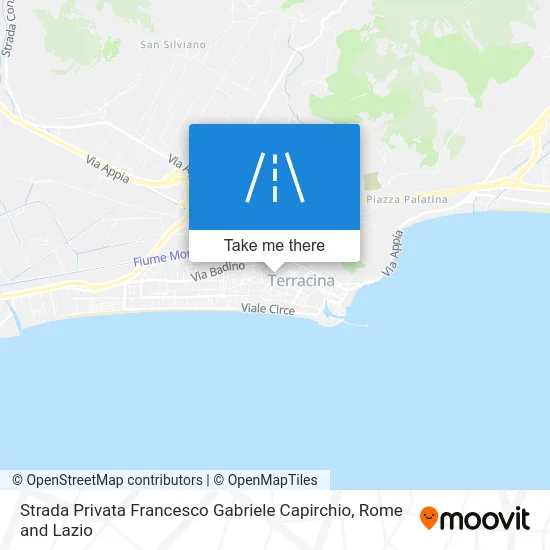 Private Street Francesco Gabriele Capirchio map