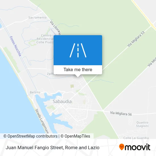 Juan Manuel Fangio Street map