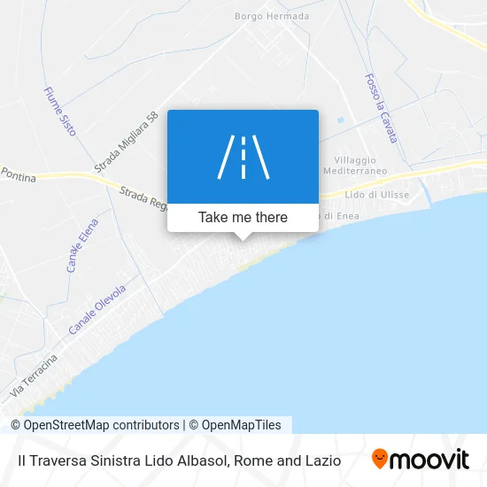 II Left Lido Albasol Traverse map