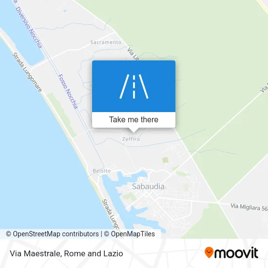 Via Maestrale map