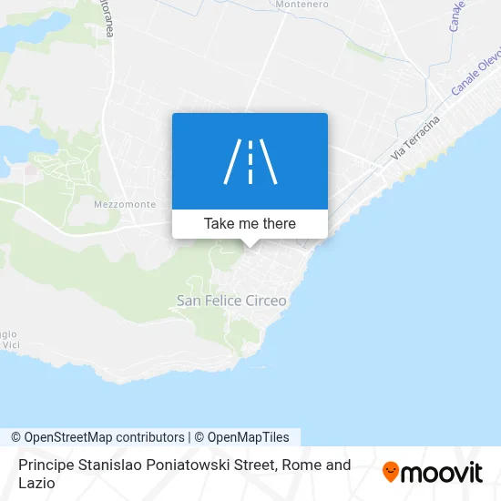 Principe Stanislao Poniatowski Street map