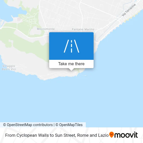 From Cyclopean Walls to Sun Street map