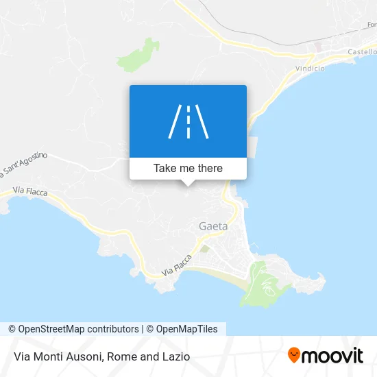 Monti Ausoni Street map