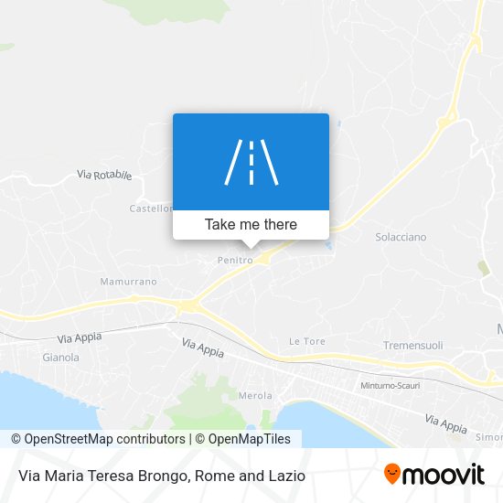 Via Maria Teresa Brongo map