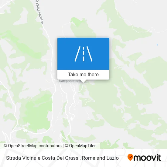 Costa Dei Grassi Neighborhood Road map