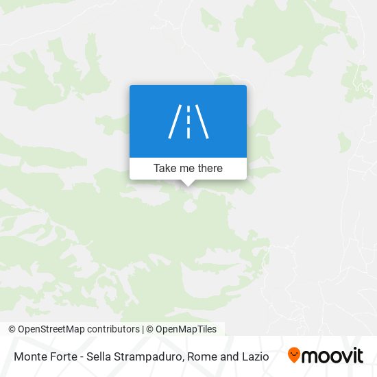 Monte Forte - Sella Strampaduro map