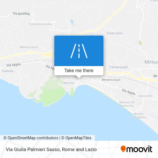 Via Giulia Palmieri Sasso map