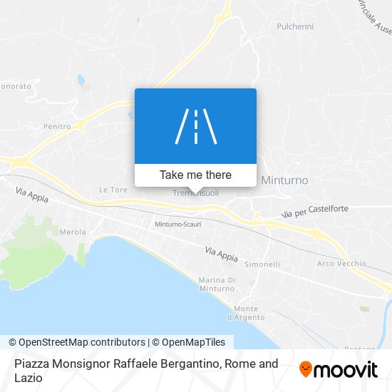 Piazza Monsignor Raffaele Bergantino map