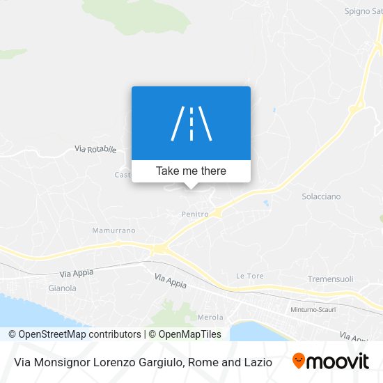 Via Monsignor Lorenzo Gargiulo map