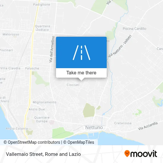 Vallemaio Street map